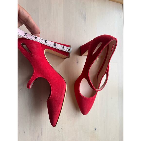 Kate Spade red suede Meredith Pointed Toe Pump  size 7 - Picture 12 of 15